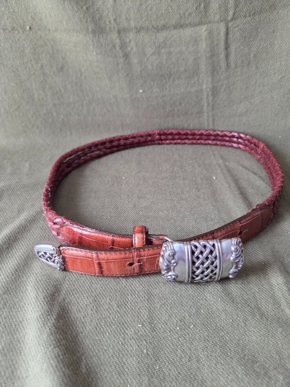 Vintage 1995 Brighton Leather Belt Size Large